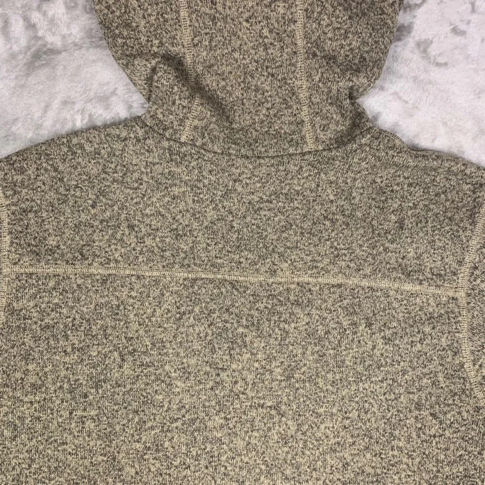 The North Face Gordon Lyons Full Zip Hoodie Men L Heathered Beige Fleece Outdoor